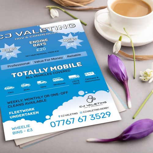CJ Valeting, Price Lists