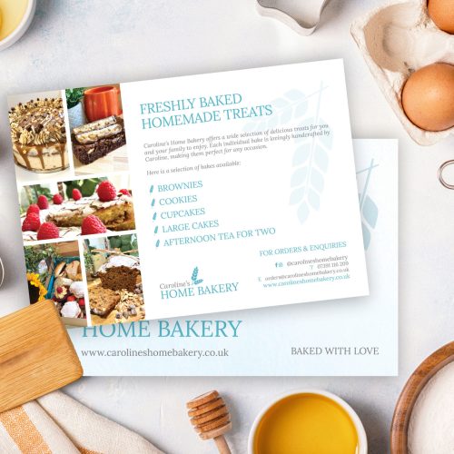 Carolines Bakery, Menus